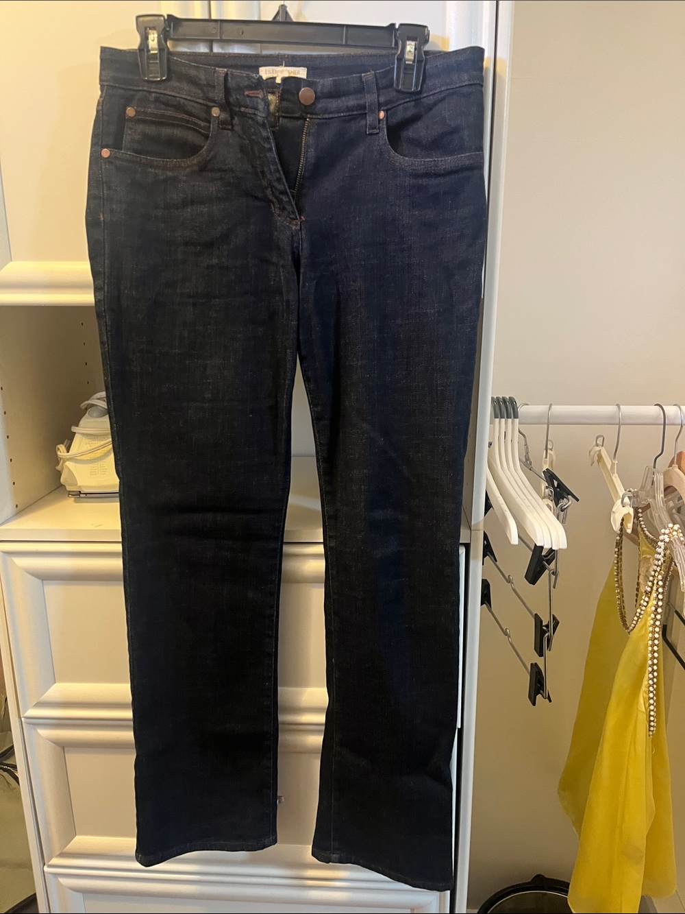Eileen Fisher Dark Indigo Straight-Leg Jeans